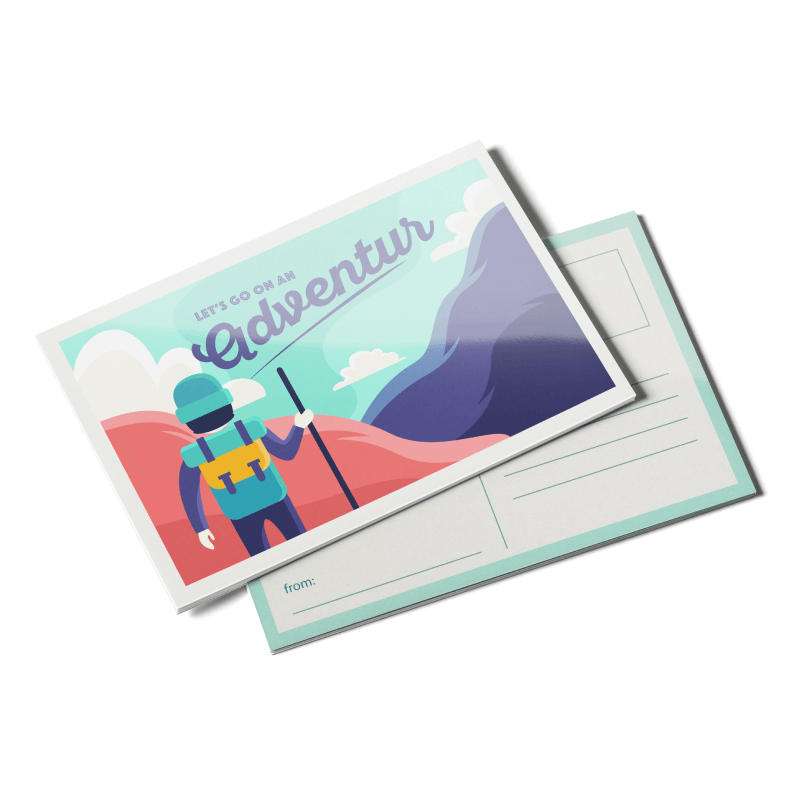 Cartes postales — 99 $ pour 1 000 cartes postales 5 x 7 recto-verso