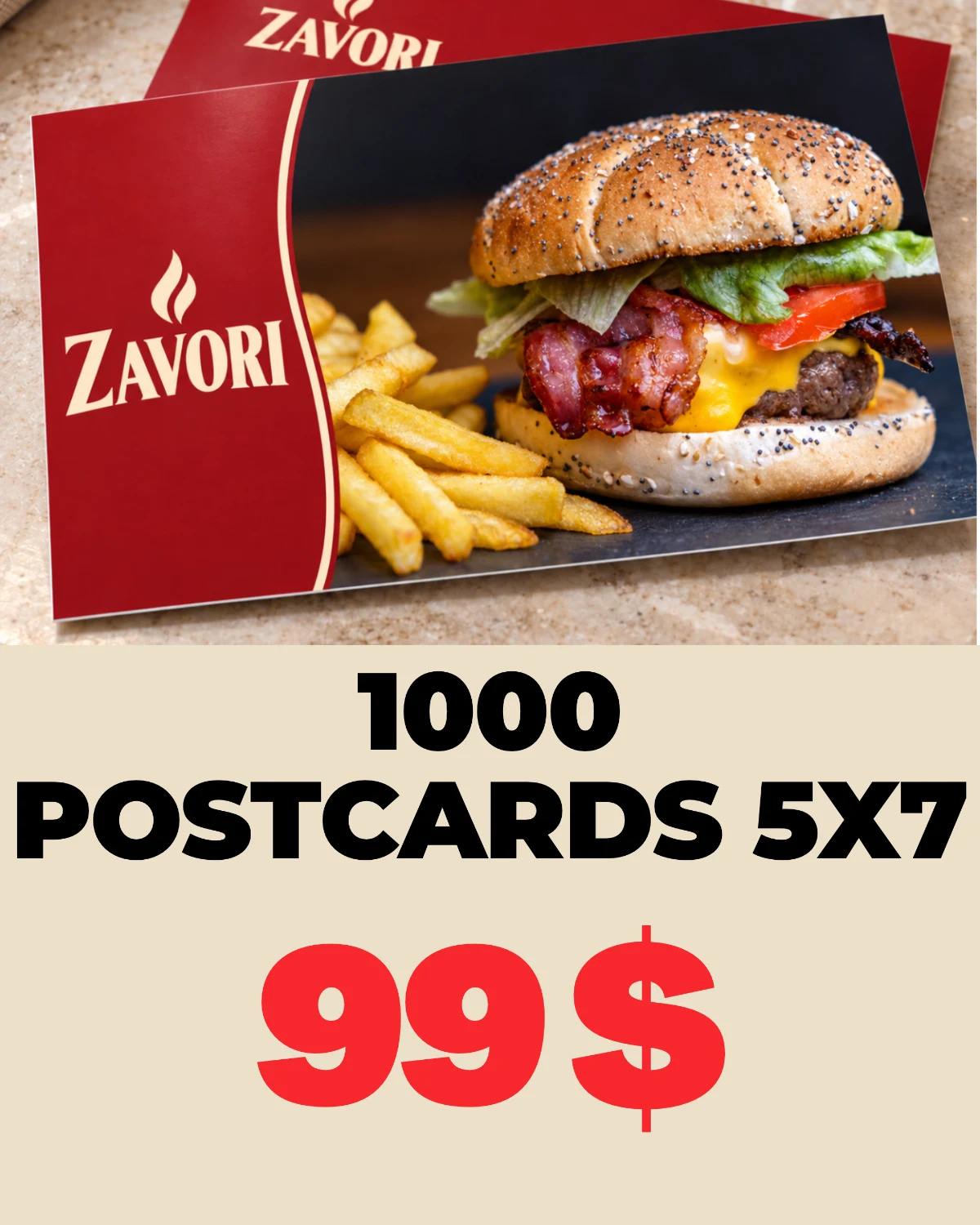 1000 postcards 5x7