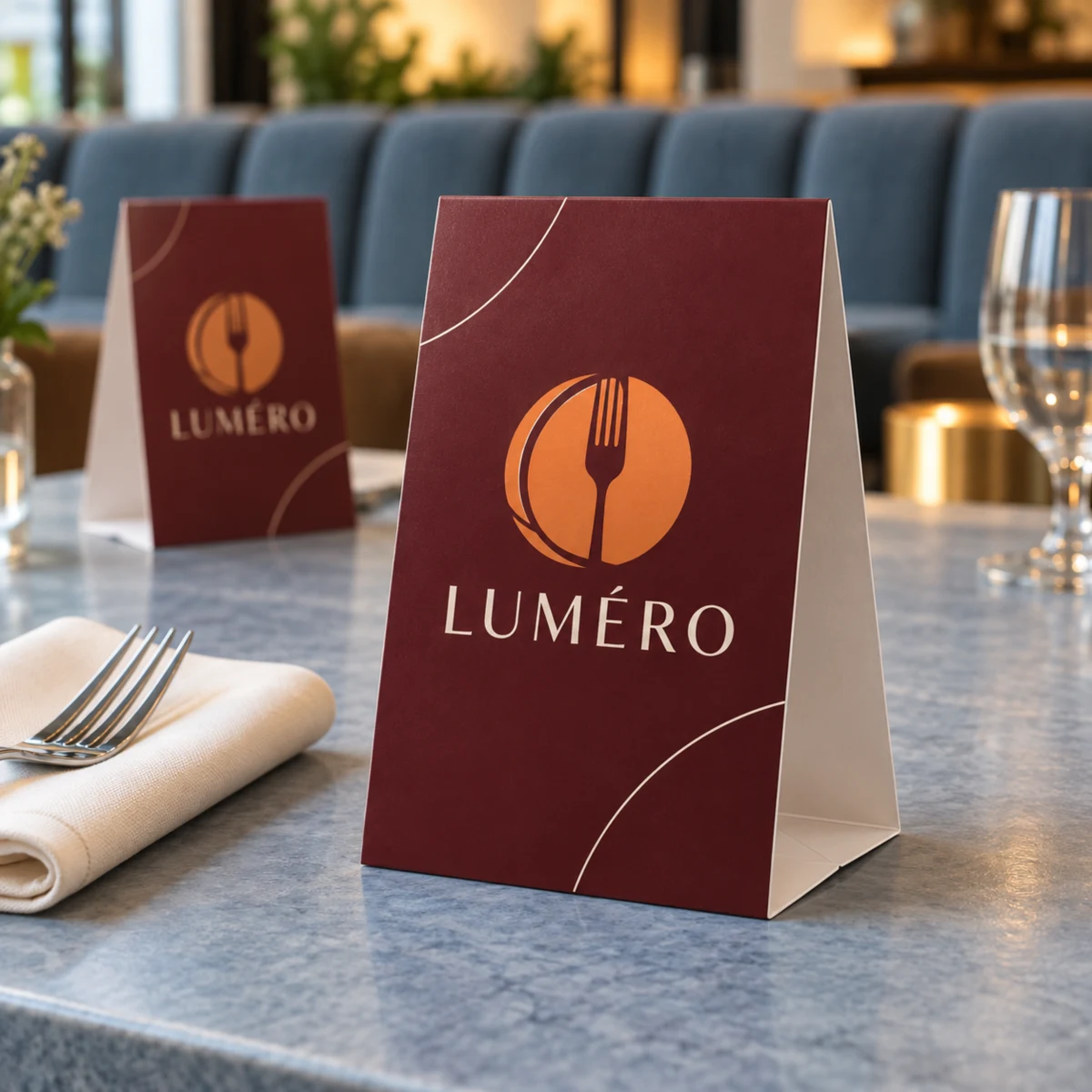 Cartes tentes pour tables